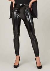 Spanx Faux Patent Leather Leggings In Classic Black
