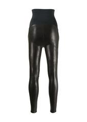 Spanx high-waisted faux-leather leggings