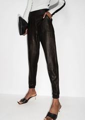 Spanx faux leather track pants