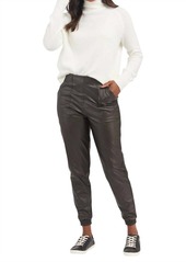 Spanx Leather Like Jogger In Blk