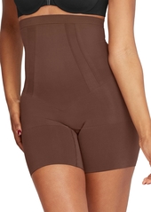 Spanx OnCore High-Waisted Mid-Thigh Short - Caf Au Lait