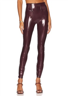 Spanx Patent Faux Leather Legging In Ruby