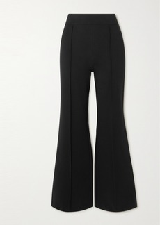 Spanx Pleated Stretch-ponte Flared Pants