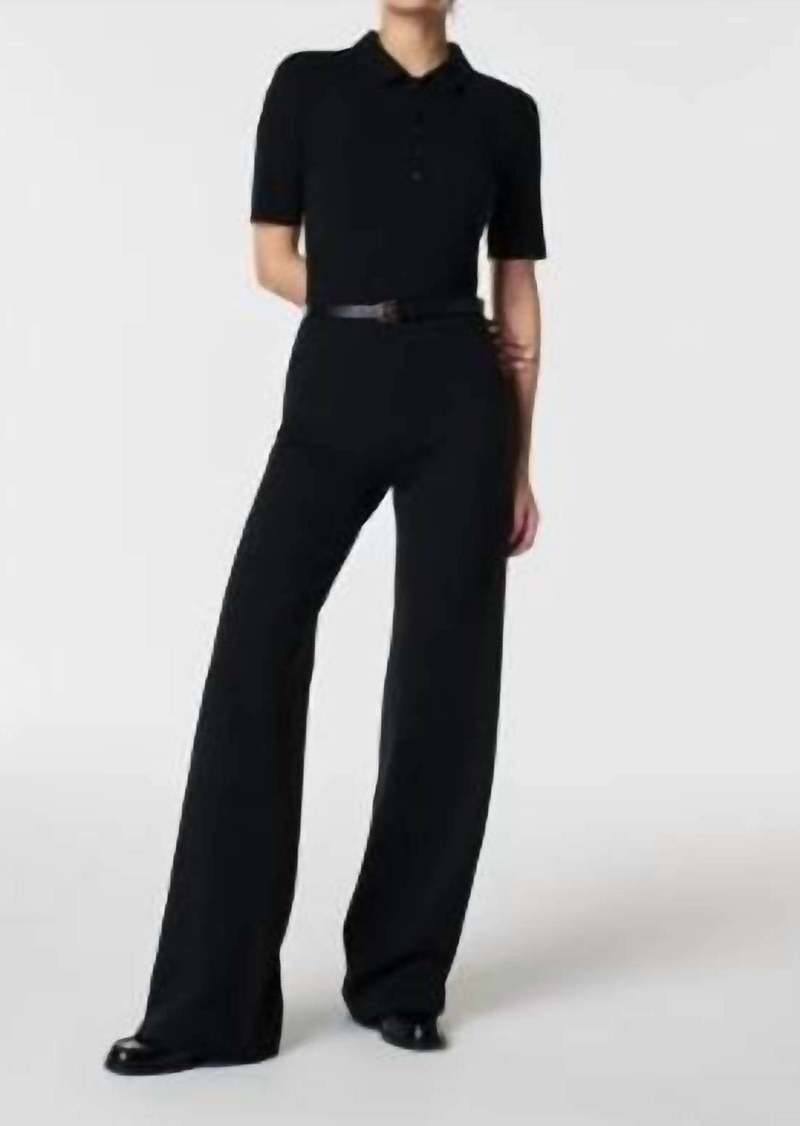 Spanx Smooth Perfectfit Ponte Wide Leg Pant In Black