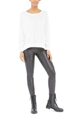 Spanx Faux Leather Moto Leggings, Regular & Petite - Very Black