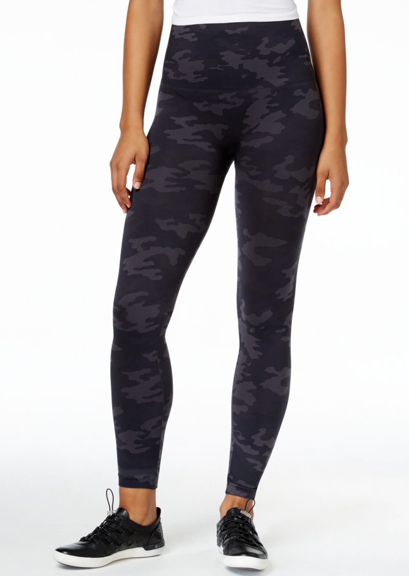 Spanx Look at Me Now High-Waisted Seamless Leggings - Black Camo
