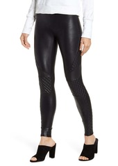 SPANX® Quilted Faux Leather Leggings