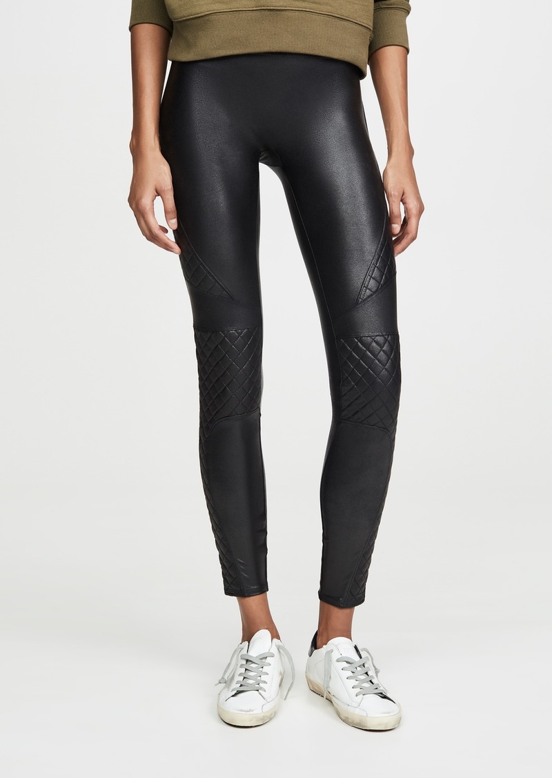 SPANX Quilted Faux Leather Leggings