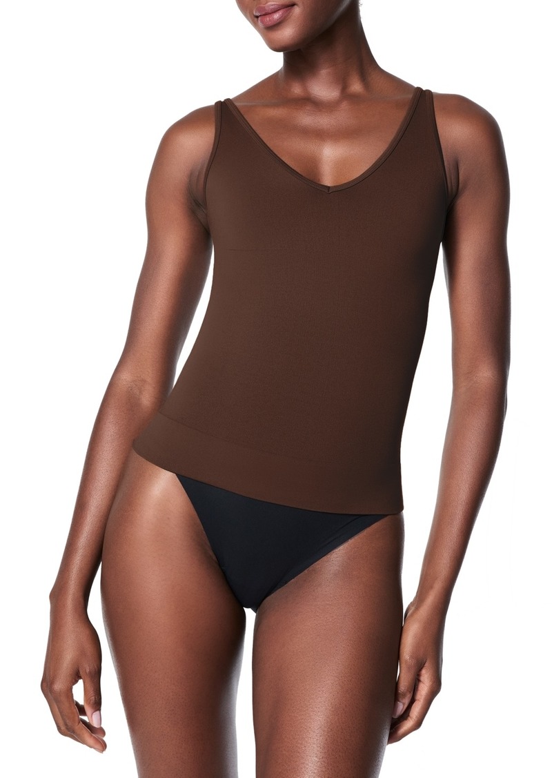 Spanx Women's Everyday Seamless Shaping Tank Top - Chestnut Brown