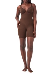 Spanx Women's High-Waisted Mid-Thigh Shaping Shorts 10398R - Chestnut Brown