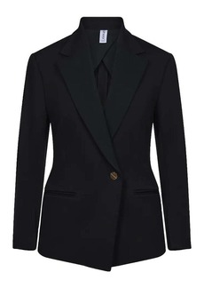 SPANX Women's Ponte Perfect Asymmetric Tailored Blazer, Classic Black
