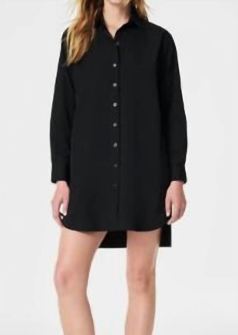 Spanx The Best Poplin Shirt Dress In Black