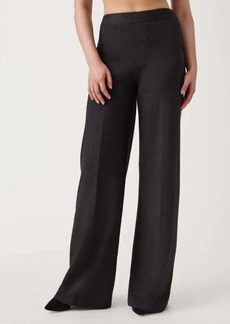 Spanx The Perfect Pant, Wide Leg In Charcoal Heather