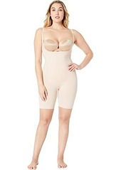 SPANX Shapewear for Women Thinstincts Open-Bust Mid-Thigh Bodysuit (Regular and Plus Sizes)