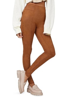 Spanx Womens Faux Suede Pull On Leggings