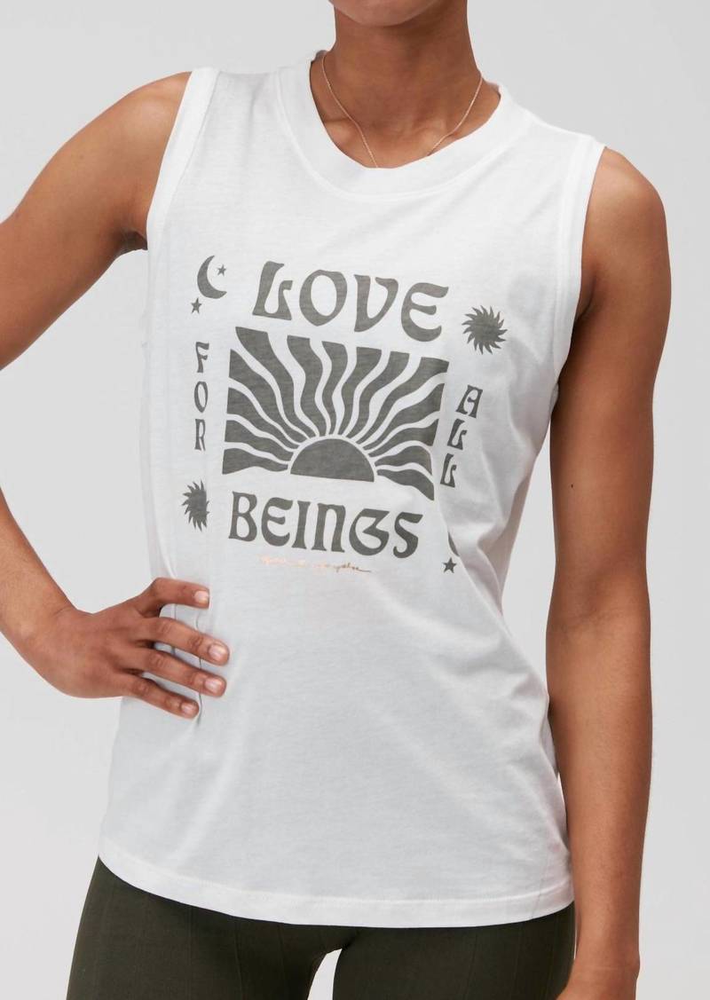 Spiritual Gangster All Beings Essential Tank Top In Stone