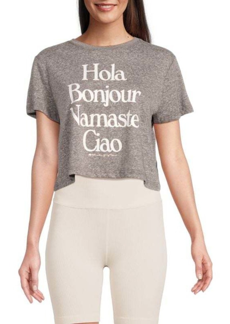 Spiritual Gangster Hola Crop T-Shirt