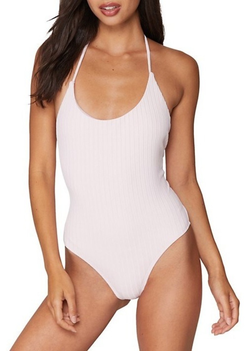 Raza Ribbed One Piece Swimsuit 87 Off