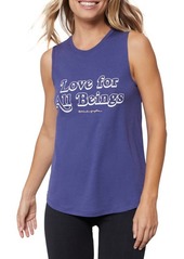 Spiritual Gangster All Beings Cotton & Modal Muscle Tank in Indigo at Nordstrom