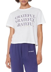 Spiritual Gangster Grateful Graphic Crop Tee in Stone at Nordstrom
