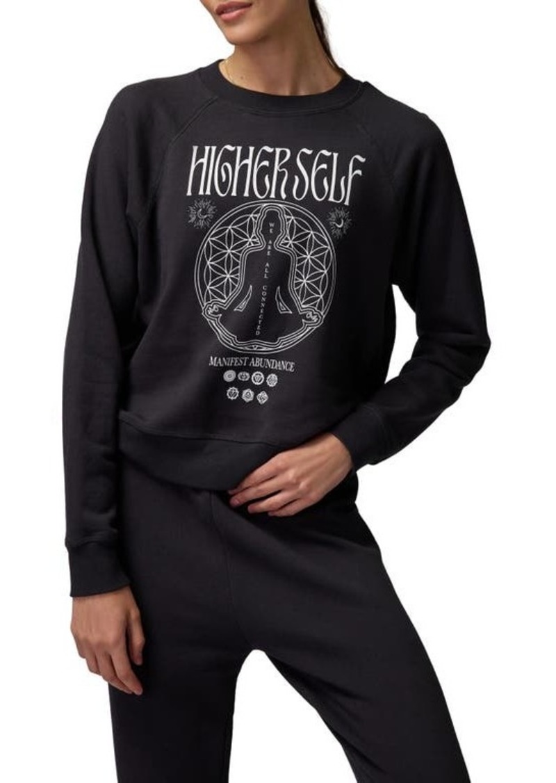 Spiritual Gangster Higher Self Long Sleeve Cotton & Modal Graphic Sweatshirt