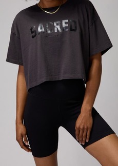 Spiritual Gangster Kaylee Sacred Crop Cotton Graphic T-Shirt