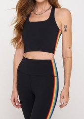 Spiritual Gangster Rainbow Shakti Square Neck Crop Tank Top