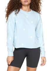 Spiritual Gangster Summer Mazzy Palm Pullover in Sky Palm Print at Nordstrom