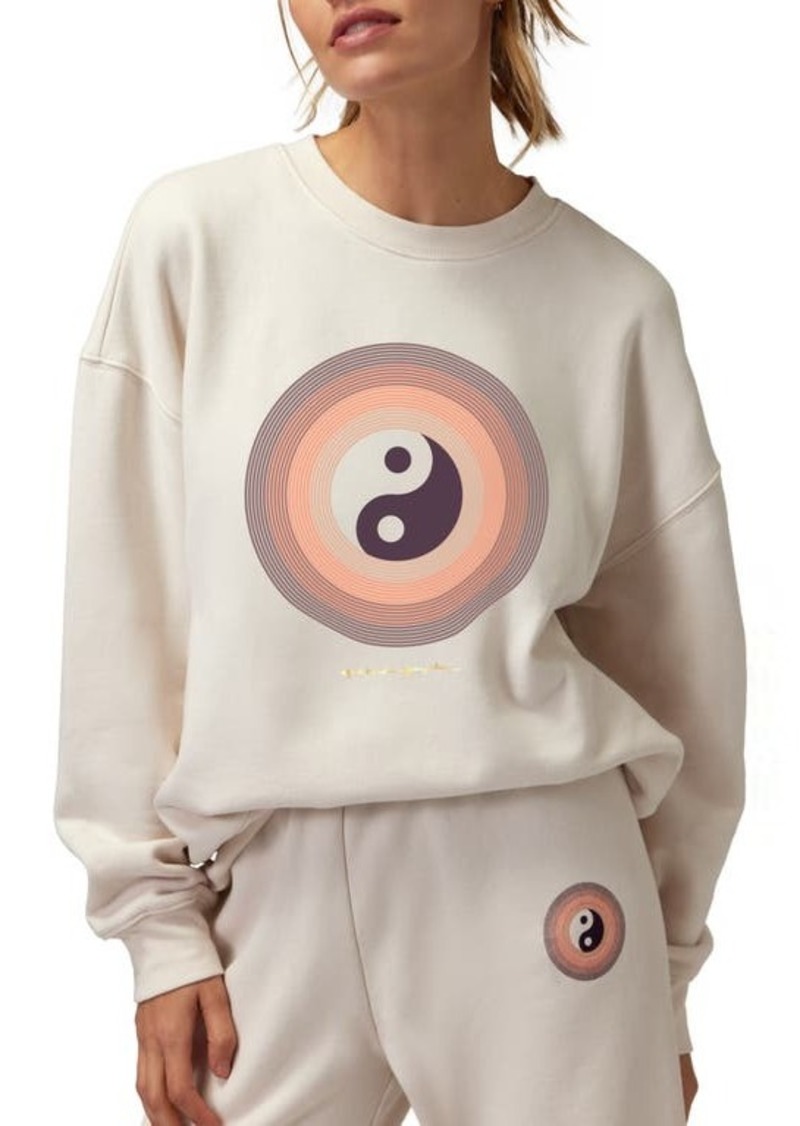 Spiritual Gangster Yin & Yang Relaxed Fit Cotton Sweatshirt