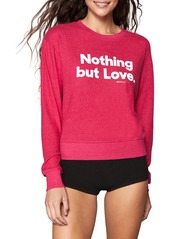 Women's Spiritual Gangster Nothing But Love Savasana Crewneck Graphic Sweatshirt