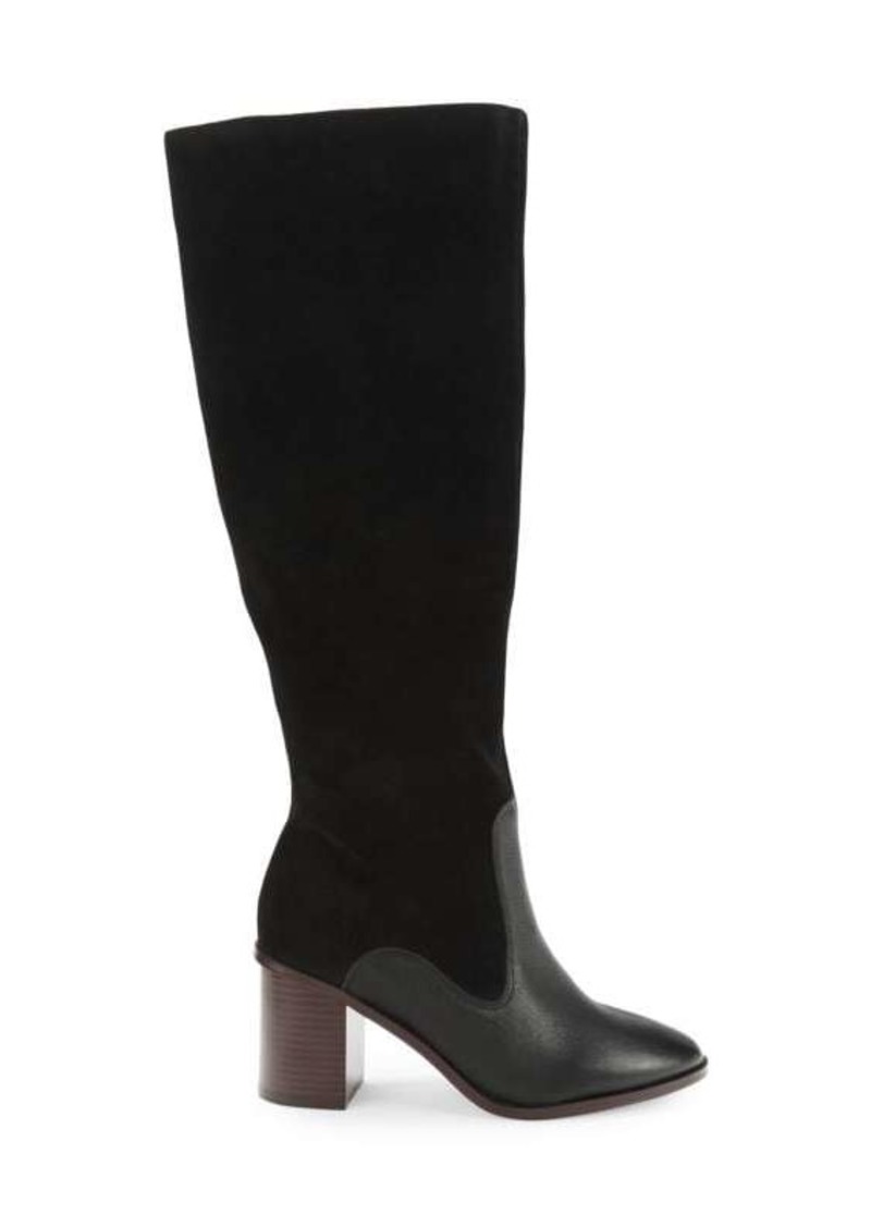 Splendid Abby Block Heel Suede Tall Boots