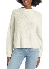 Splendid Ada Womens Wool Blend Mock Neck Pullover Sweater