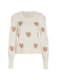Splendid Annabelle Glittery-Heart Sweater