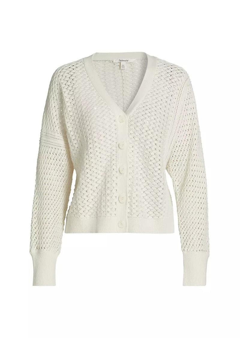 Splendid Audrey Cotton V-Neck Cardigan