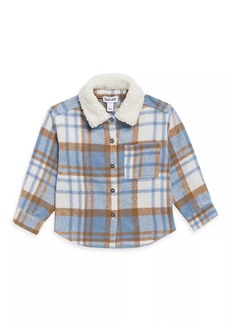 Splendid Baby Boy's & Little Boy's Sherpa-Trim Plaid Flannel Shirt Jacket