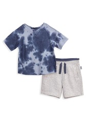 Splendid Baby Boy's 2-Piece Wavy Tie-Dye T-Shirt & Shorts Set