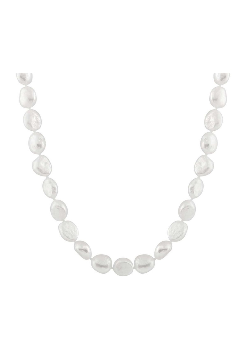 SPLENDID PEARLS Baroque Grey 12-13mm Freshwater Pearl Necklace in Gray at Nordstrom Rack