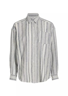 Splendid Bowen Striped Linen-Blend Shirt