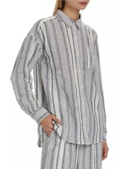 Splendid Bowen Striped Linen-Blend Shirt