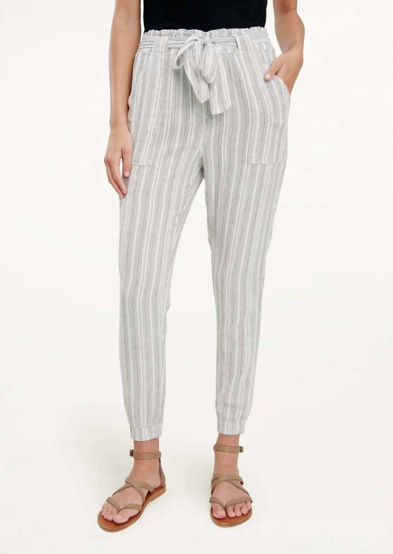 Splendid Bungalow Stripe Pant In Grey