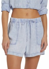 Splendid Clara Denim Drawstring Shorts