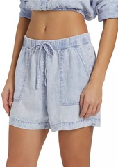 Splendid Clara Denim Drawstring Shorts