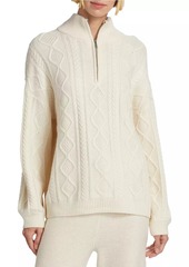 Splendid Dakota Cable-Knit Half-Zip Sweater