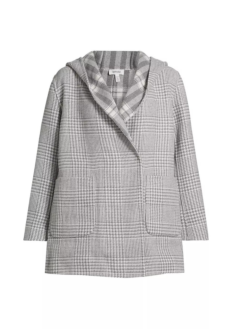 Splendid Elliott Reversible Plaid Hooded Coat