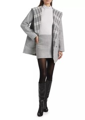 Splendid Elliott Reversible Plaid Hooded Coat