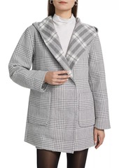 Splendid Elliott Reversible Plaid Hooded Coat