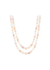 Splendid Endless 64 Multicolor Baroque Shaped Pearl Necklace