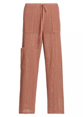 Splendid Finley Cotton-Blend Crochet Knit Pants