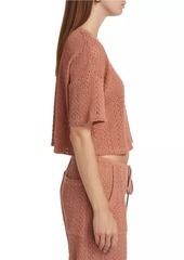 Splendid Finley Cotton-Blend Crochet Sweater