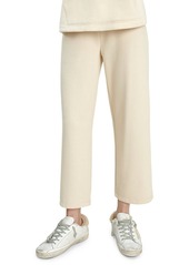 Splendid French Terry & Sweater-Knit Cropped Wide-Leg Pants